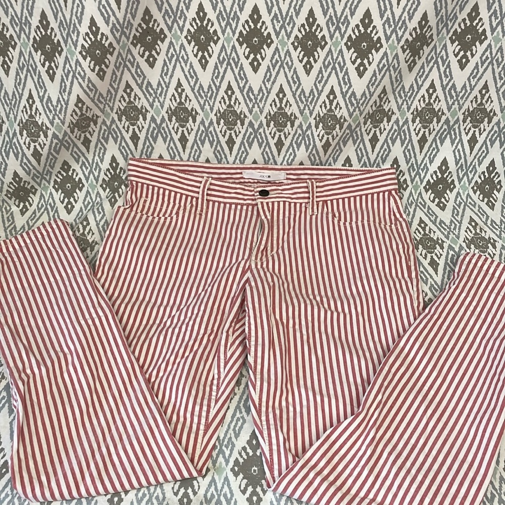 Joe’s slim fit striped jeans